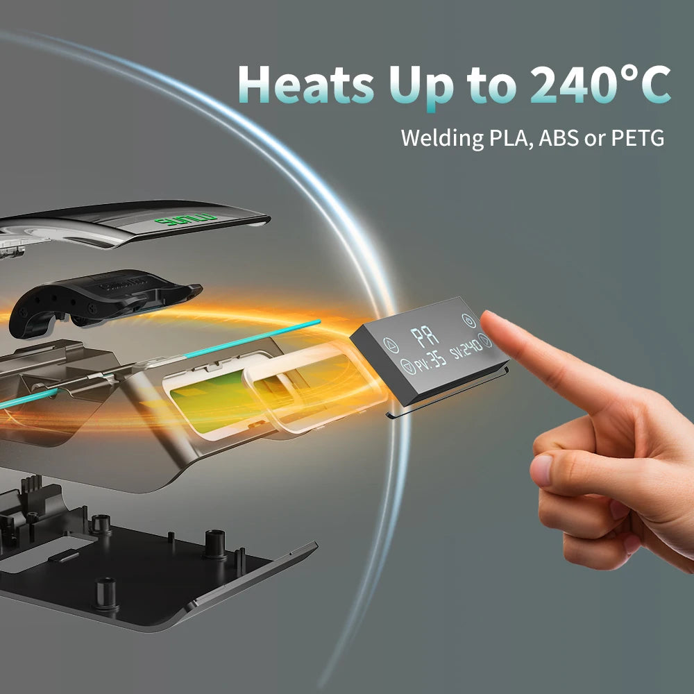 3D Filament Connector , 1.75mm Filament Fast Welding Splicer for PLA/ABS/PETG/PA/PC Spools, 3D Printing Accessories