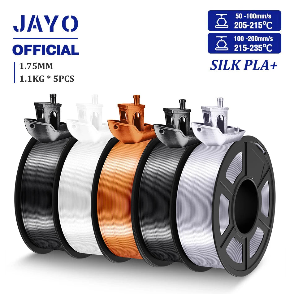 TPU SILK 3D Printer Filament 98A TPU Filament 1.75mm Silk Rainbow SILK PLA PLUS 3D Filament Glossy Silk Surface 5Rolls/set