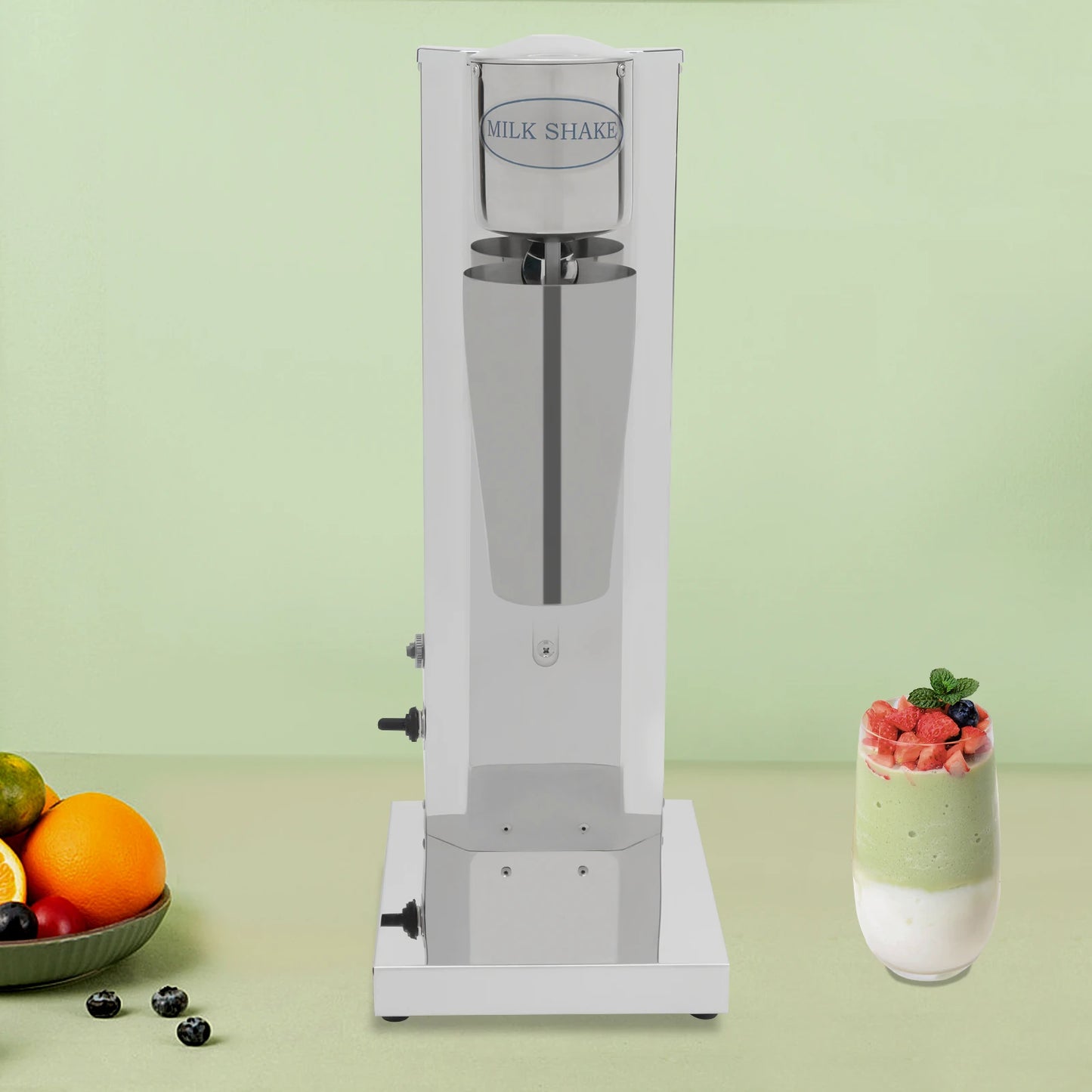 650ML Commercial Milk Shake Machine, Stainless Steel, 18000rpm Milk Cream Mixer