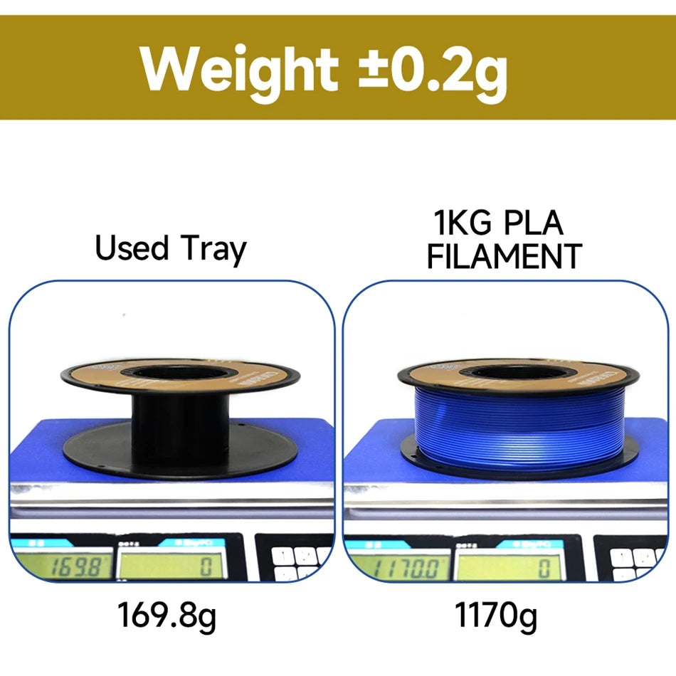 KINGROON PETG 3D Printer Filament 1.75mm 5KG 10KG Mix Color 3D Printing Material 1kg/roll petg Plastic For FDM 3dprinter