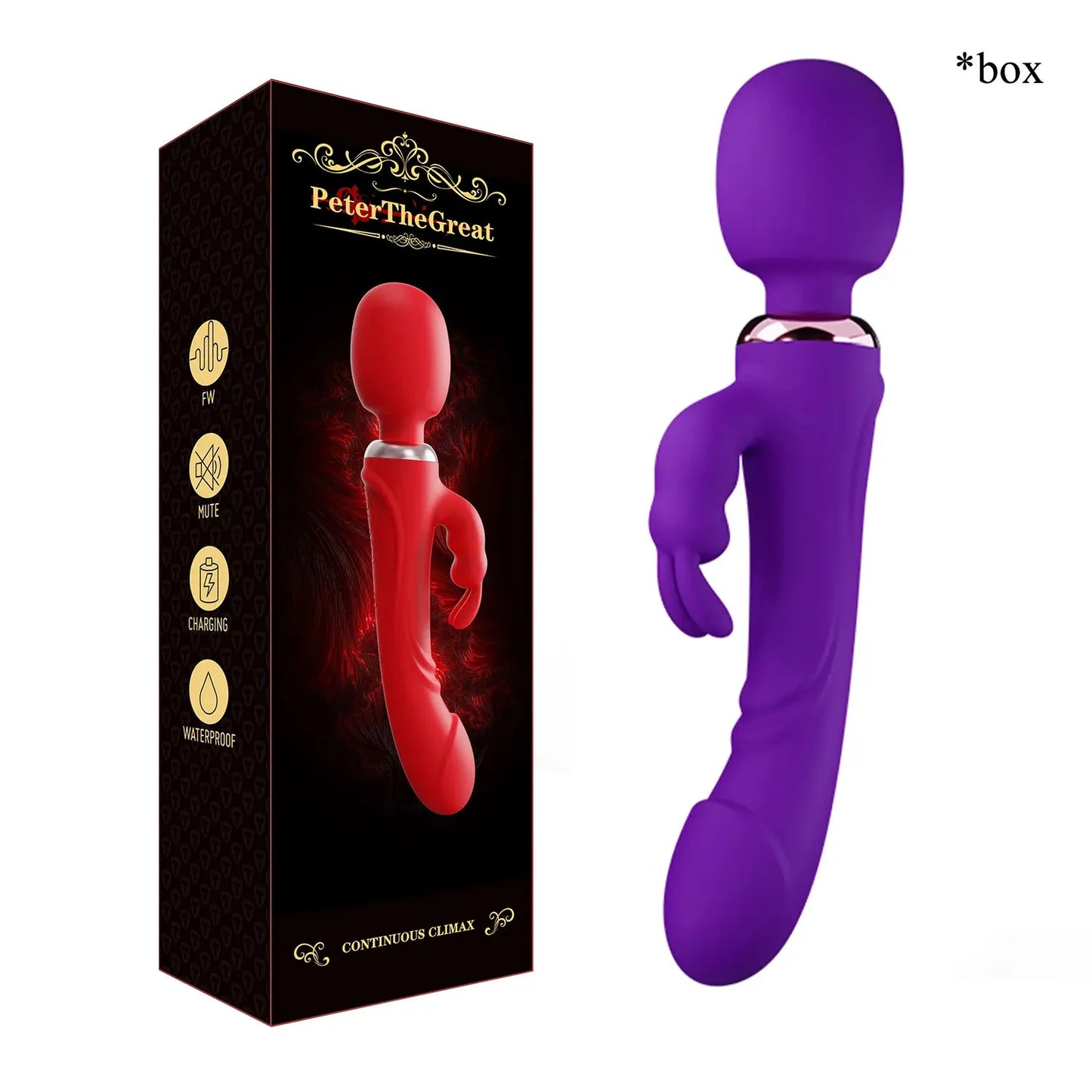 Double Head Powerful Vibrator for Women, 30 Speed Clit Stimulator, G Spot Vagina Massager, Female Masturbator Sex Toys for Adult 18