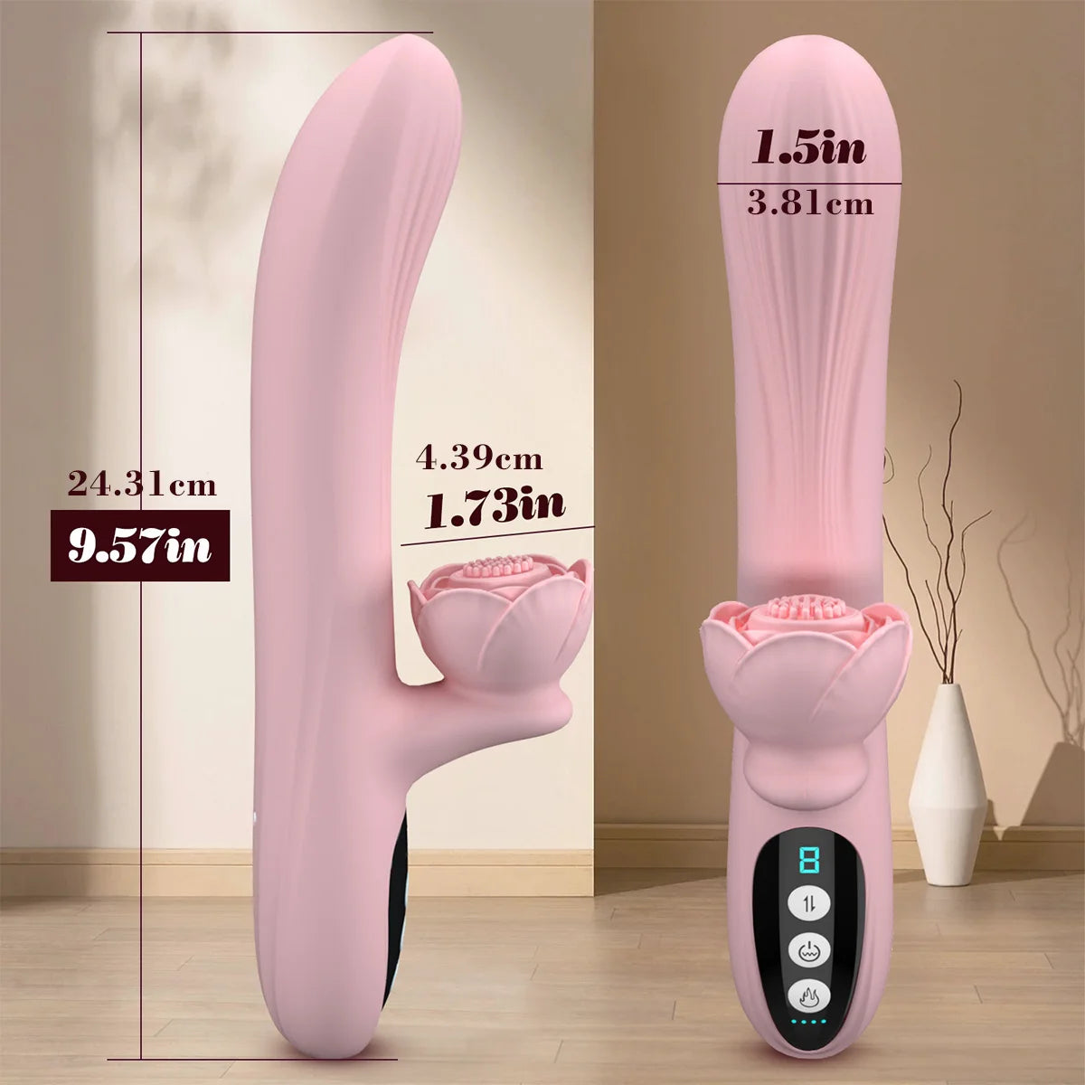 Heating Clitoral Massager, Vibrator Dildo G-Spot Stimulation, Thrust Telescopic Penis, Sexy toy, Vibration Mode Female Adult Toys 18+