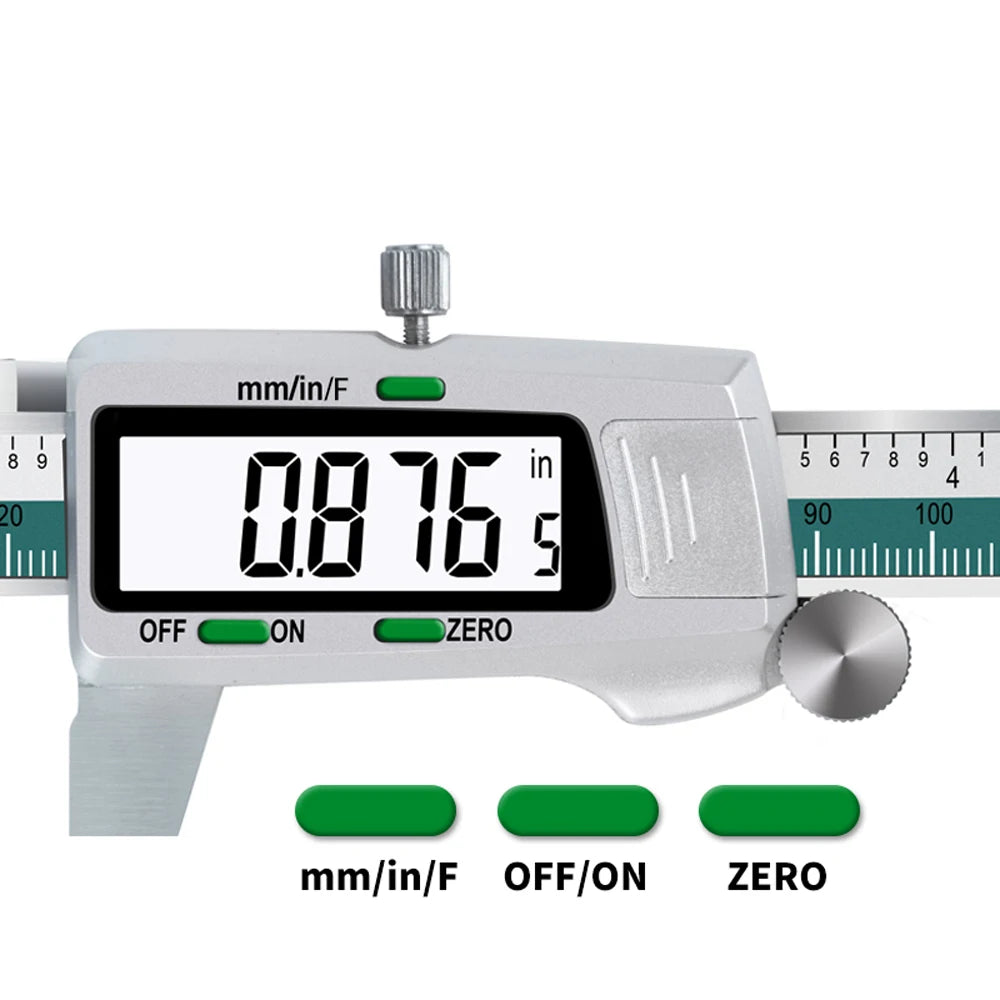 Stainless Steel High Accuracy, Electronic LCD Digital Display Slide Caliper, Vernier Ruler with Measuring Range of 0-150mm