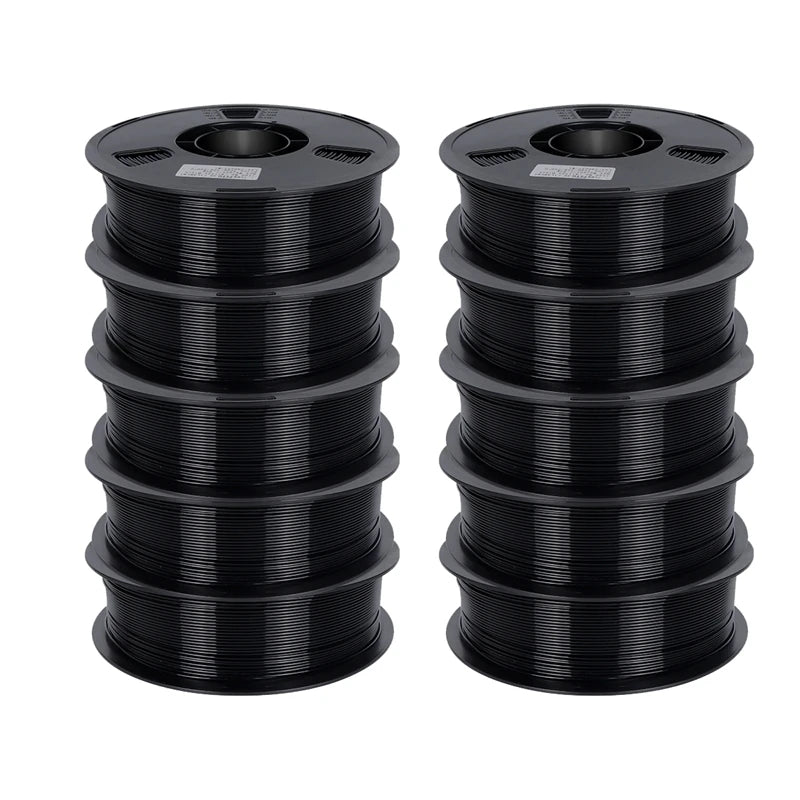 22LBS PETG Filament 3D Printer Filament 10 5 Rolls 1KG 1.75mm Bundle Multicolor Accuracy +/- 0.02mm 10kg 5kg PETG, Plastic Spool