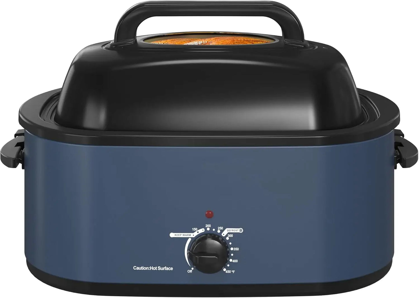 Roaster Oven, 26Qt Turkey Roaster Oven Buffet with Self-Basting Lid, 1450W Electric Roaster Oven with Cool-Touch Handles