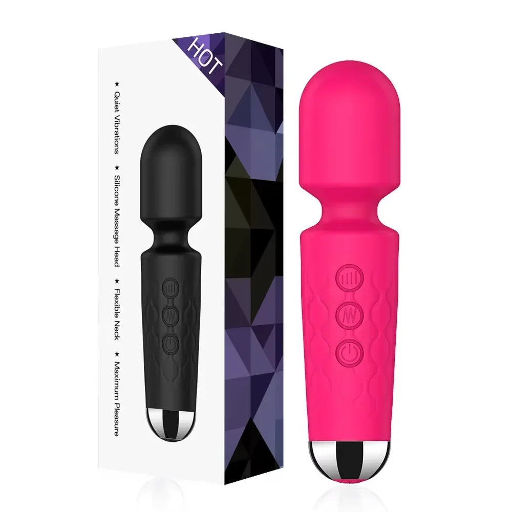 Powerful AV Vibrator 20 Speeds Clitoris Stimulator Magic Wand G spot Massager Adult Female Masturbator Adult Sex Toys for Women