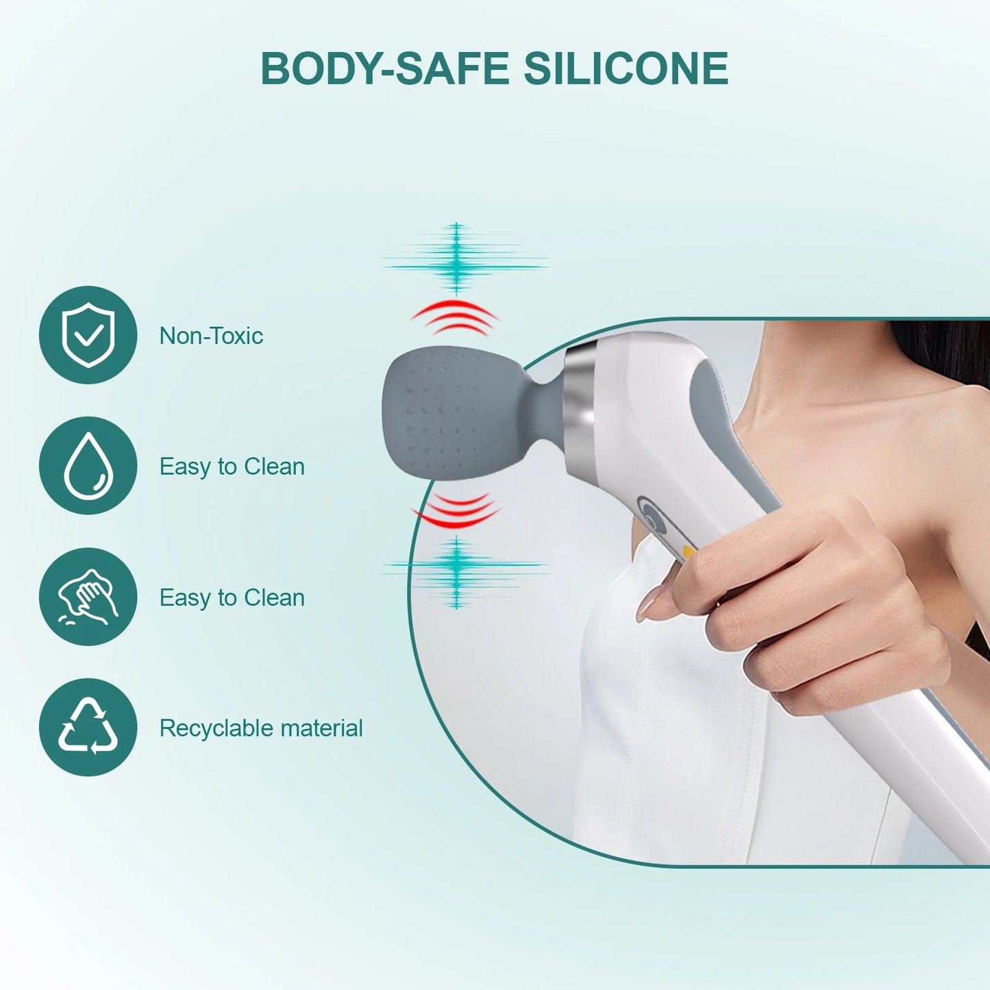 Cordless Rechargeable Vibrating Personal Massager for Women, Electric Handheld Back Massager, Powerful, Waterproof, Great Gifts