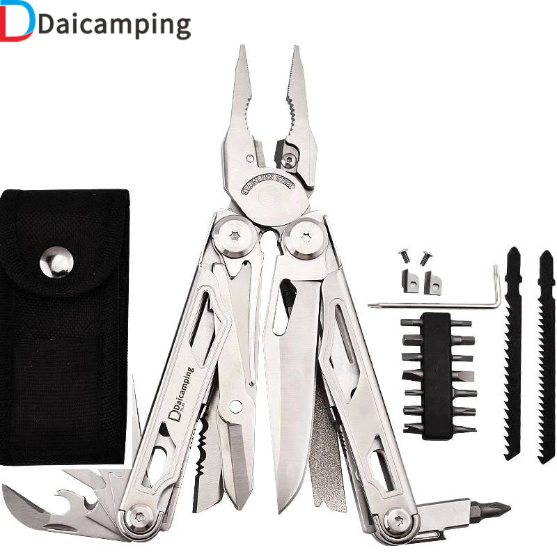 Multitools Hand, DIY Multi Tools, Multi-tool Clamp, Folding Knives, Scissor, Cutters, EDC Survival Gear, Manual Pliers