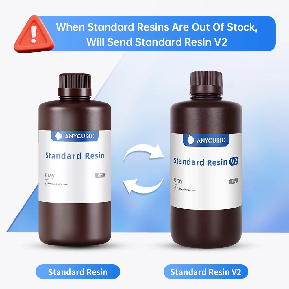 1kg/10kg Liquid Photopolymer Standard Resin 405nm UV Resin For 3D Printer LCD Printing Resin Material For Photon Mono