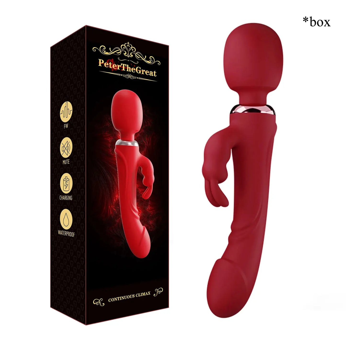 Double Head Powerful Vibrator for Women, 30 Speed Clit Stimulator, G Spot Vagina Massager, Female Masturbator Sex Toys for Adult 18