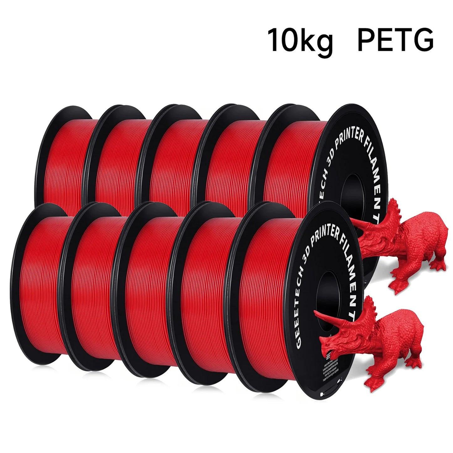 PETG 10kg 1.75mm Filament 3d print wire Vacuum Packaging Local Warehouses Colorful Plastic for most FDM 3D printer