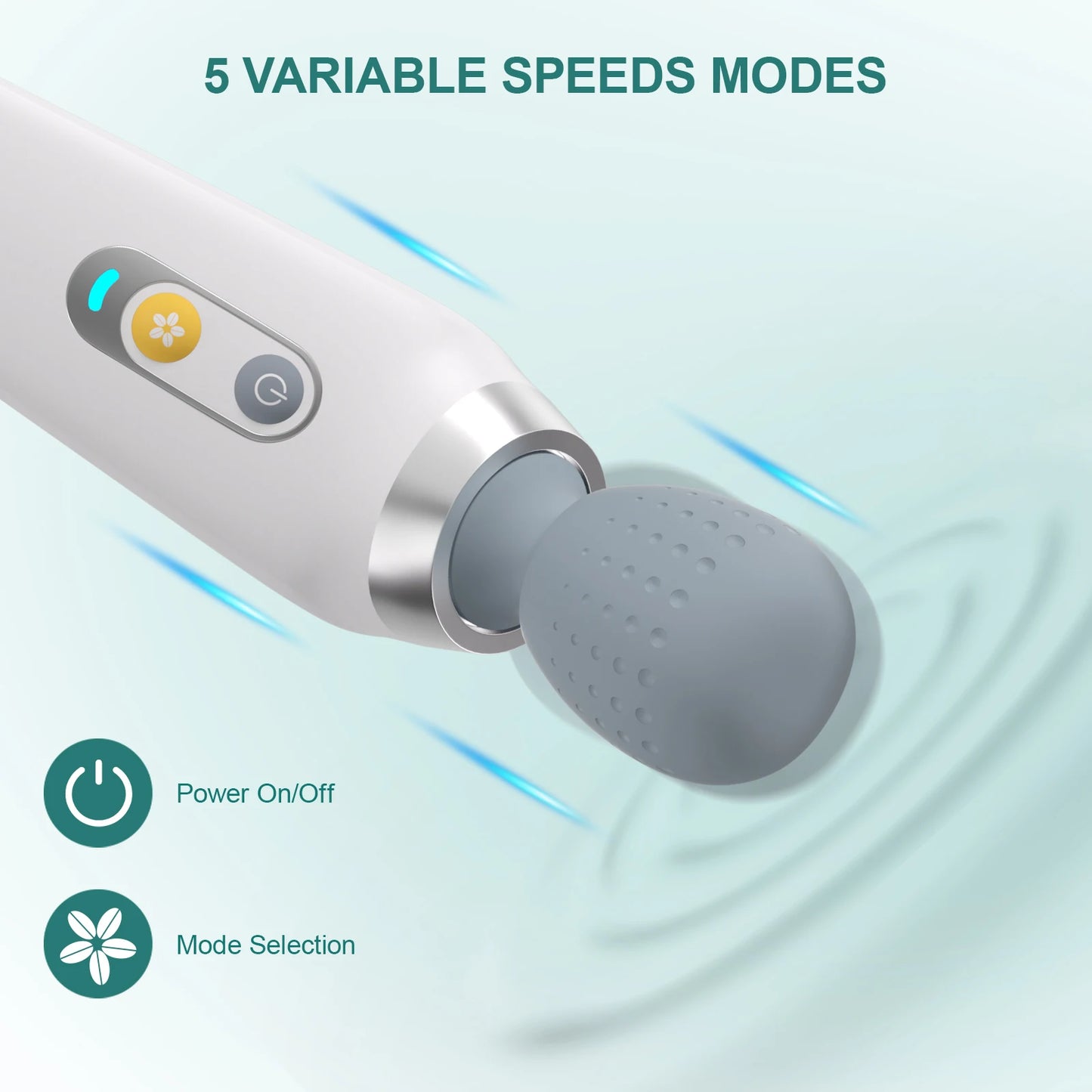 Cordless Rechargeable Vibrating Personal Massager for Women, Electric Handheld Back Massager, Powerful, Waterproof, Great Gifts