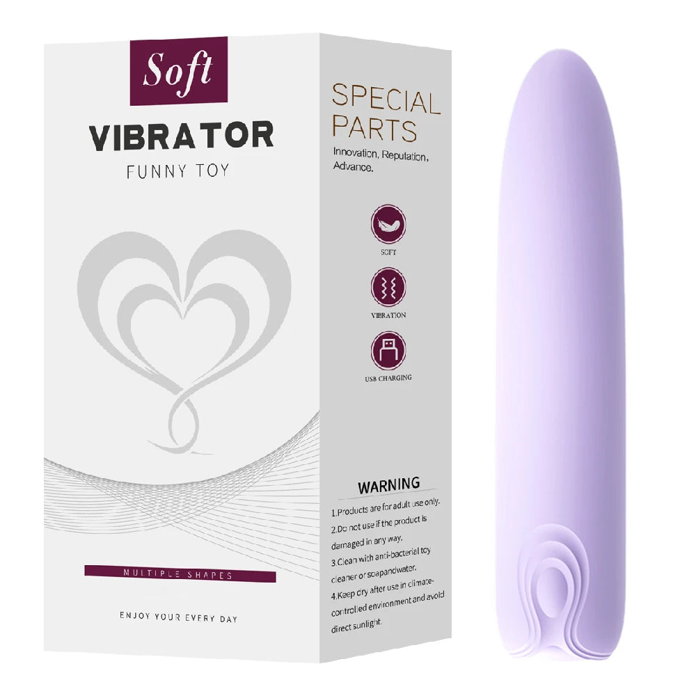 10 Speed Mini Bullet Vibrator for Women, Fast Orgasm Clitoris Stimulator, Rechargeable Female Masturbation Goods, Sex Toy for Adult