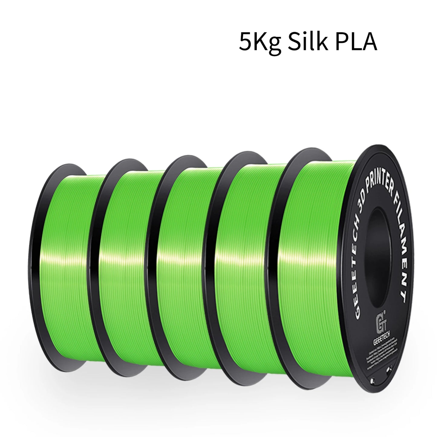 5Kg 3D Silk PLA Filament 1.75mm High Gloss Surface Neat Wrapped Dimensional Accuracy /-0.02mm Vacuum Packaging