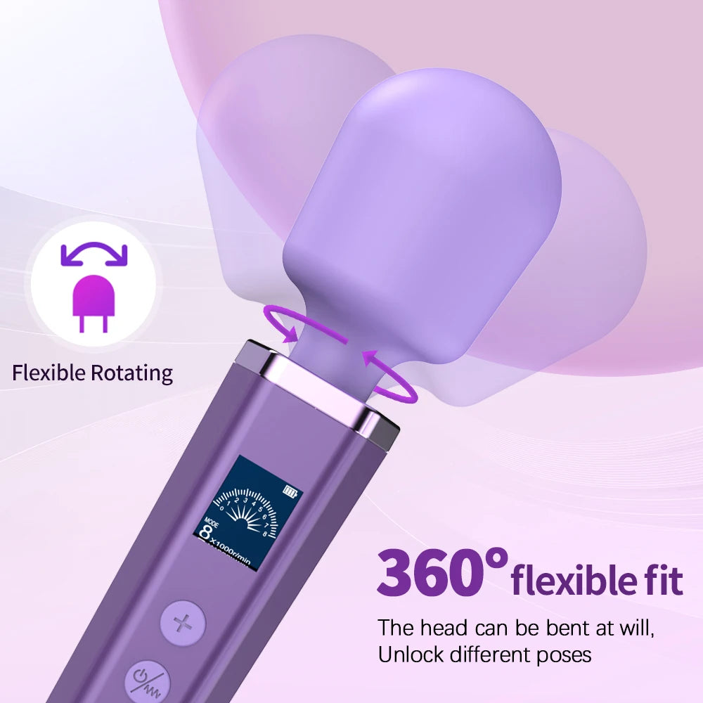 Powerful 64 Speed, Clitoral Stimulation Vibrator For women, Pussy Nipple Massager, AV Magic Wand Female Orgasm Masturbator Sex Toys