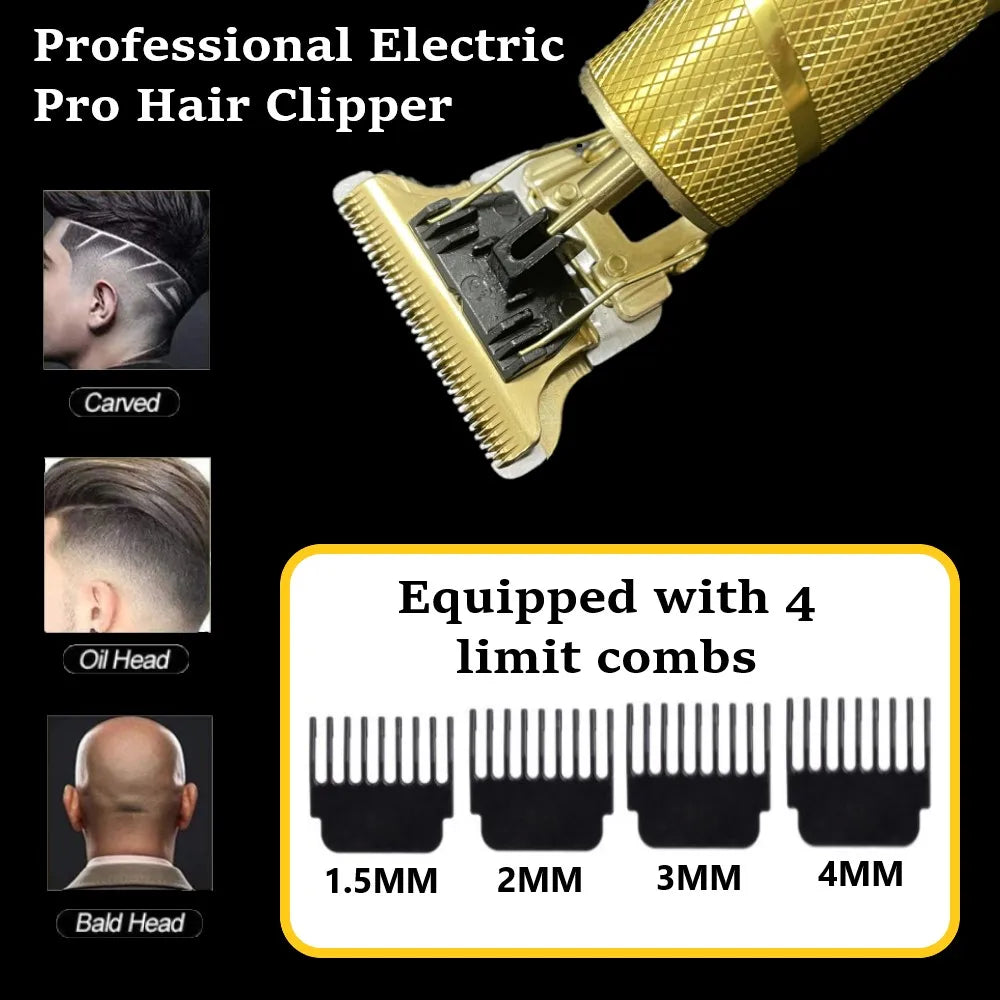 Clipper Electric Hair Trimmer for men, Electric shaver professional, Men's Hair cutting machine, Wireless barber trimmer