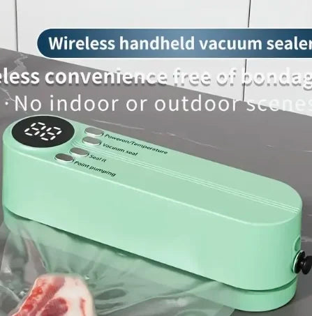Compact Automatic Vacuum Sealer for Food Preservation, One-Touch Operation, Ideal for Snacks, Meat, Fruits, Veggies, Multi-Funct