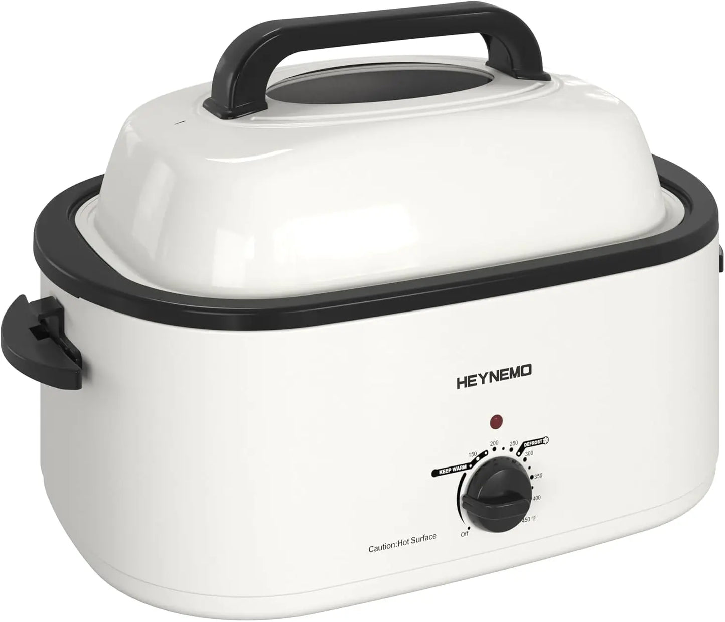 Roaster Oven, 26Qt Turkey Roaster Oven Buffet with Self-Basting Lid, 1450W Electric Roaster Oven with Cool-Touch Handles