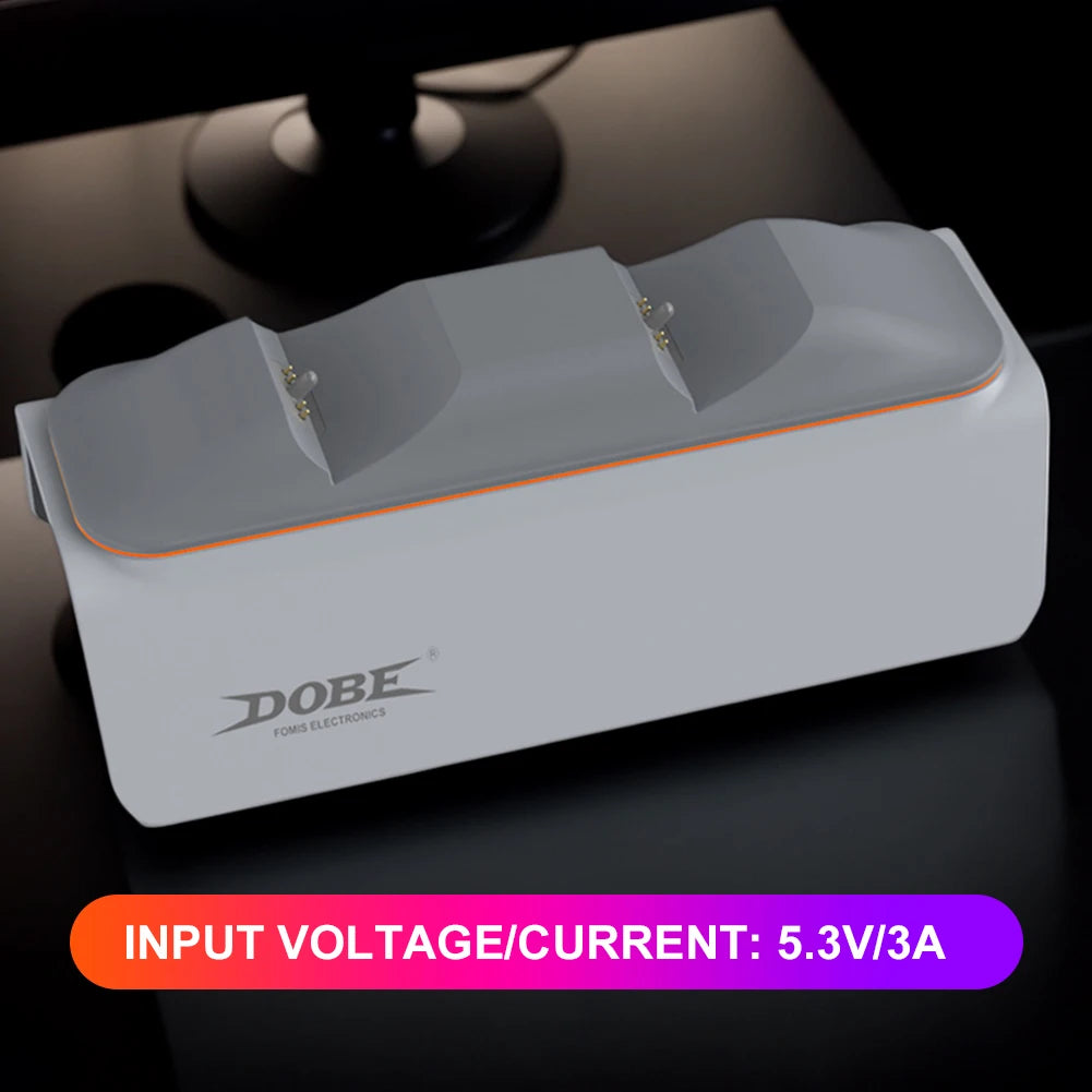 For PS5 Dual Controller Charging Dock with Light Dual Fast Charger Controller Charger Station for PlayStation 5 Gamepad