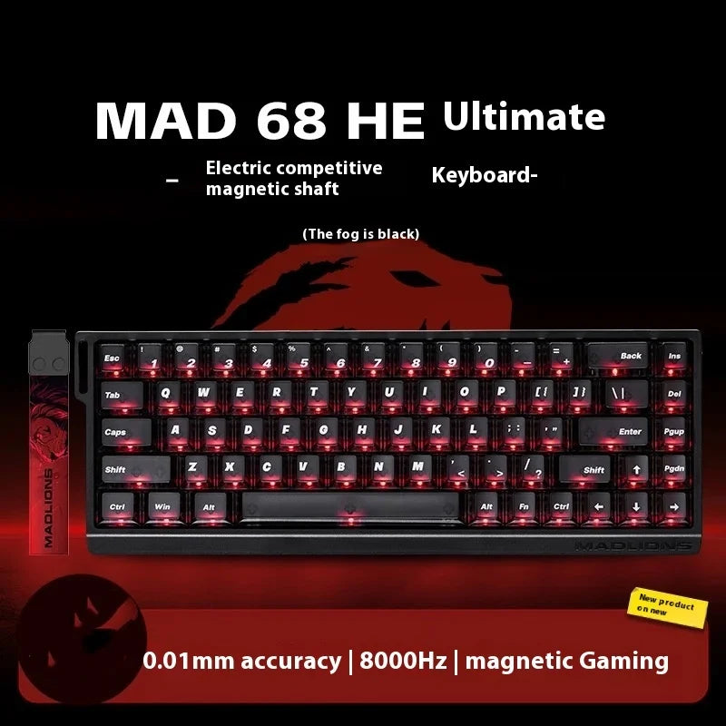 Magnetic Switch Keyboard Wired Gaming Keyboard Hot Swap Rapid Trigger Custom Keyboard PC Gamer Accessories
