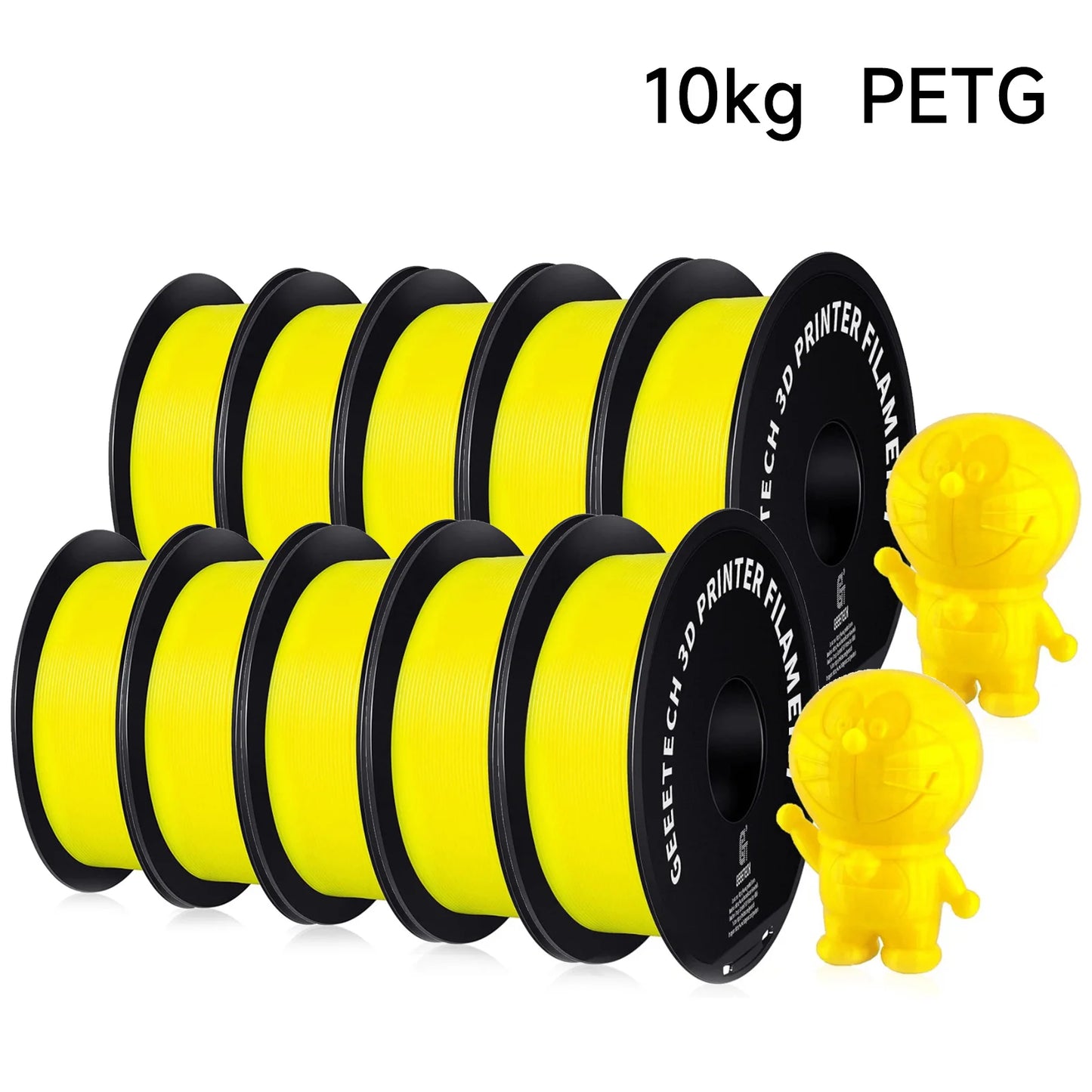 PETG 10kg 1.75mm Filament 3d print wire Vacuum Packaging Local Warehouses Colorful Plastic for most FDM 3D printer