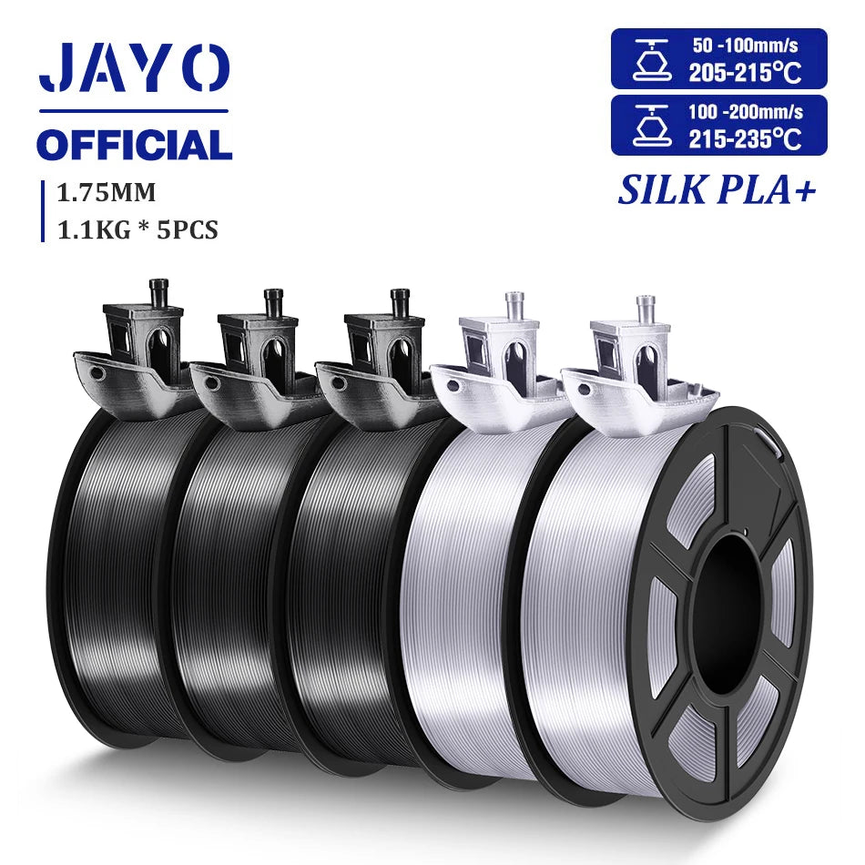 TPU SILK 3D Printer Filament 98A TPU Filament 1.75mm Silk Rainbow SILK PLA PLUS 3D Filament Glossy Silk Surface 5Rolls/set