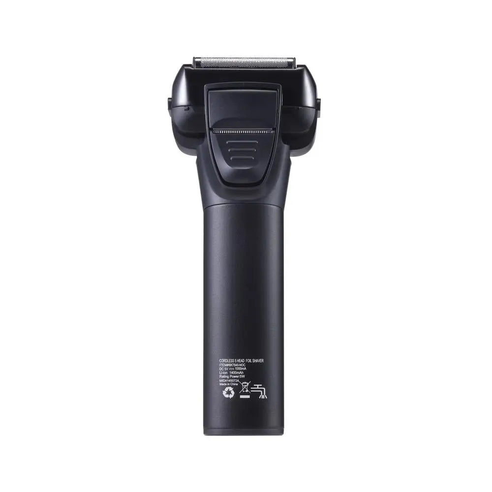Special Edition Cordless Rechargeable Electric Shaver, 5 Head Foil Blades, Waterproof Men's Grooming Tool