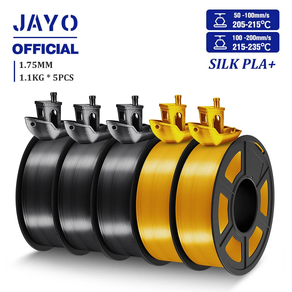 TPU SILK 3D Printer Filament 98A TPU Filament 1.75mm Silk Rainbow SILK PLA PLUS 3D Filament Glossy Silk Surface 5Rolls/set