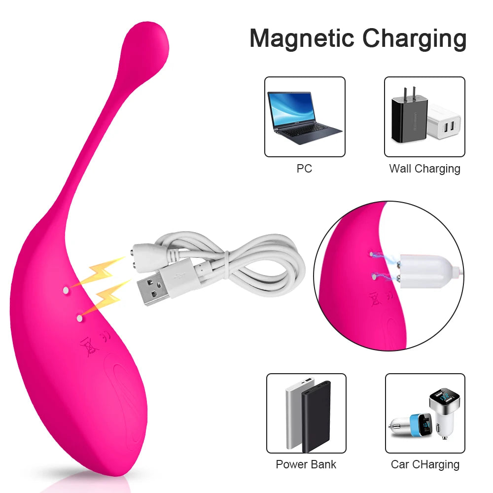 Clit Dildo Vibrator Female Wireless Remote Control, Vibrating Egg G Spot Clitoris Stimulator, USB Charging Sex Toy for Women Shop