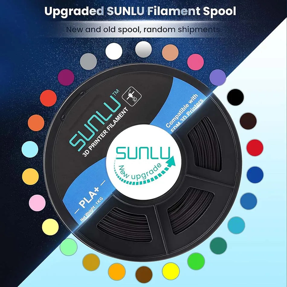 Filament 4 Rolls 1.75MM PLA Plus 3D Printer Filament 1.1KG/roll For FDM Neatly Wound Colorful 3D Printing Material