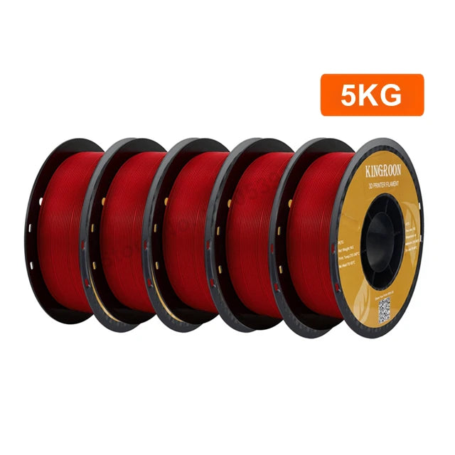 KINGROON PETG 3D Printer Filament 1.75mm 5KG 10KG Mix Color 3D Printing Material 1kg/roll petg Plastic For FDM 3dprinter