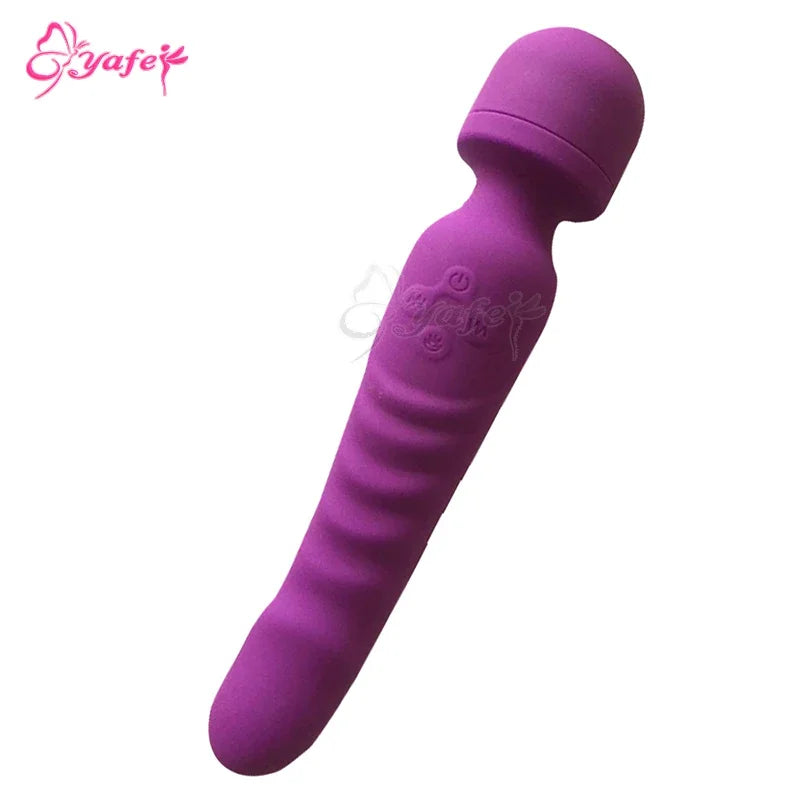 Dildo Vibrator 360° Rotation AV Heating Vibrator Magic Wand Clitoris Stimulator Female G-Spot Massager Adult Sex Toy for Women
