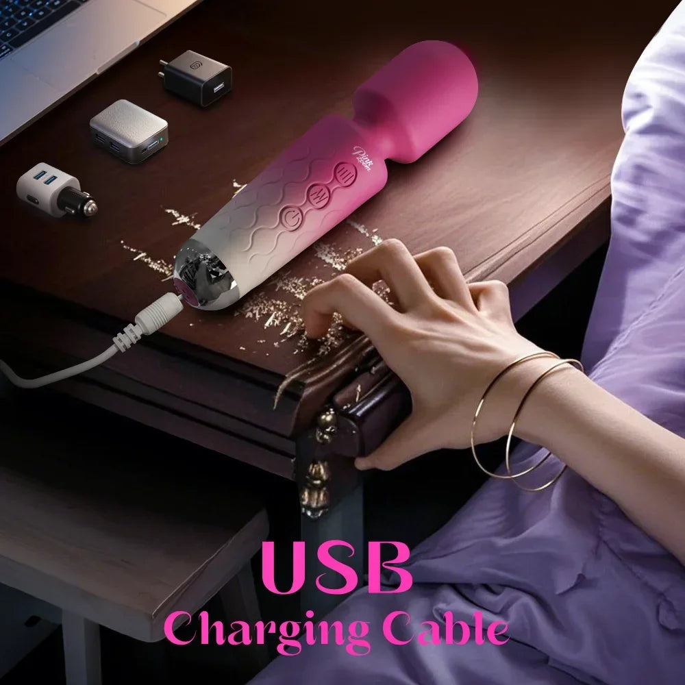Powerful AV Vibrator 20 Speeds Clitoris Stimulator Magic Wand G spot Massager Adult Female Masturbator Adult Sex Toys for Women