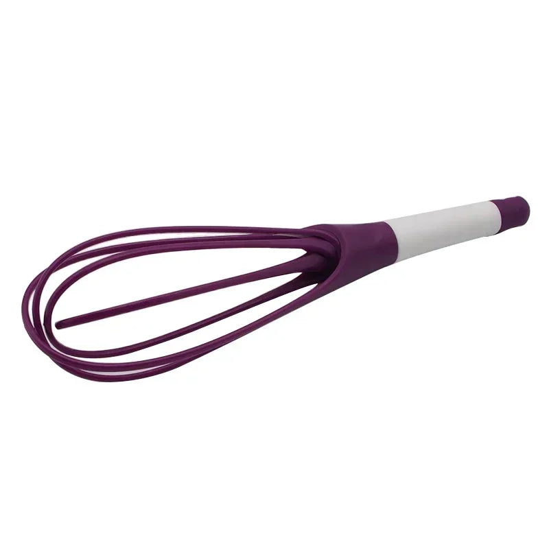 Multifunctional Rotary Manual Egg Beater Mixer Mini Plastic Kitchen Egg Whisk Bake Tool Egg Agitator Silicone Eco-Friendly