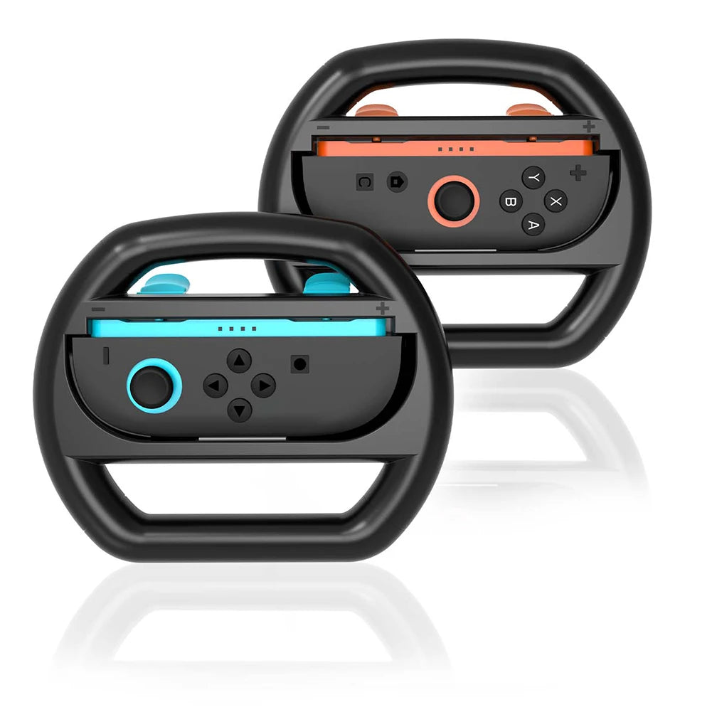 2pcs/Set Racing Steering Wheels for Switch 2 Left Right Game Steering Wheel Plastic for Nintendo for Switch 2 Gaming Accessories