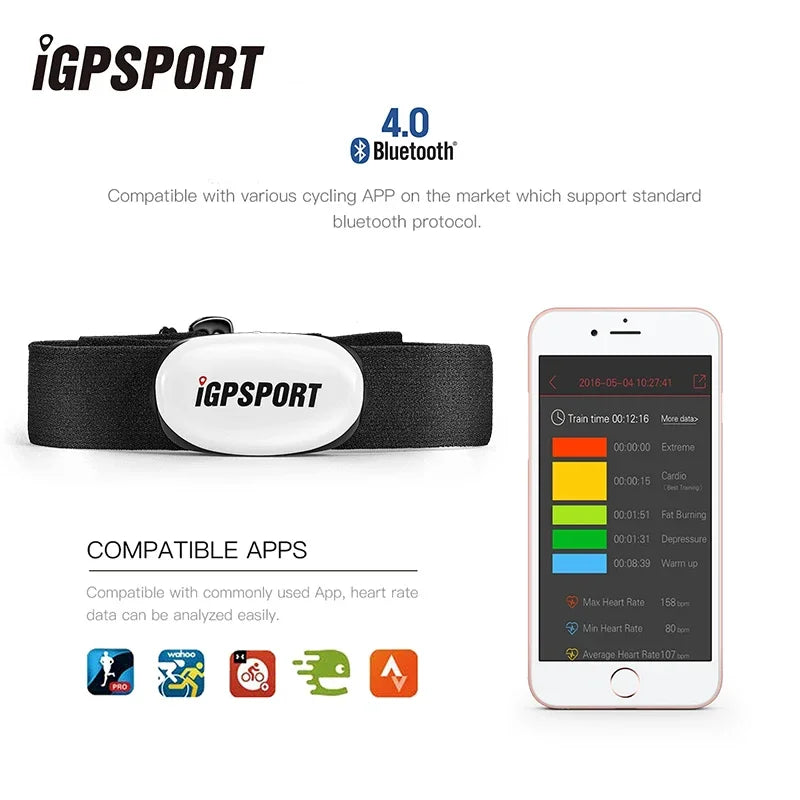 Heart Rate Sensor Bicycle Bike Computer Heart Rate Monitor Sensor HR40 HR40BK IPX7 Waterproof Bike Accessories