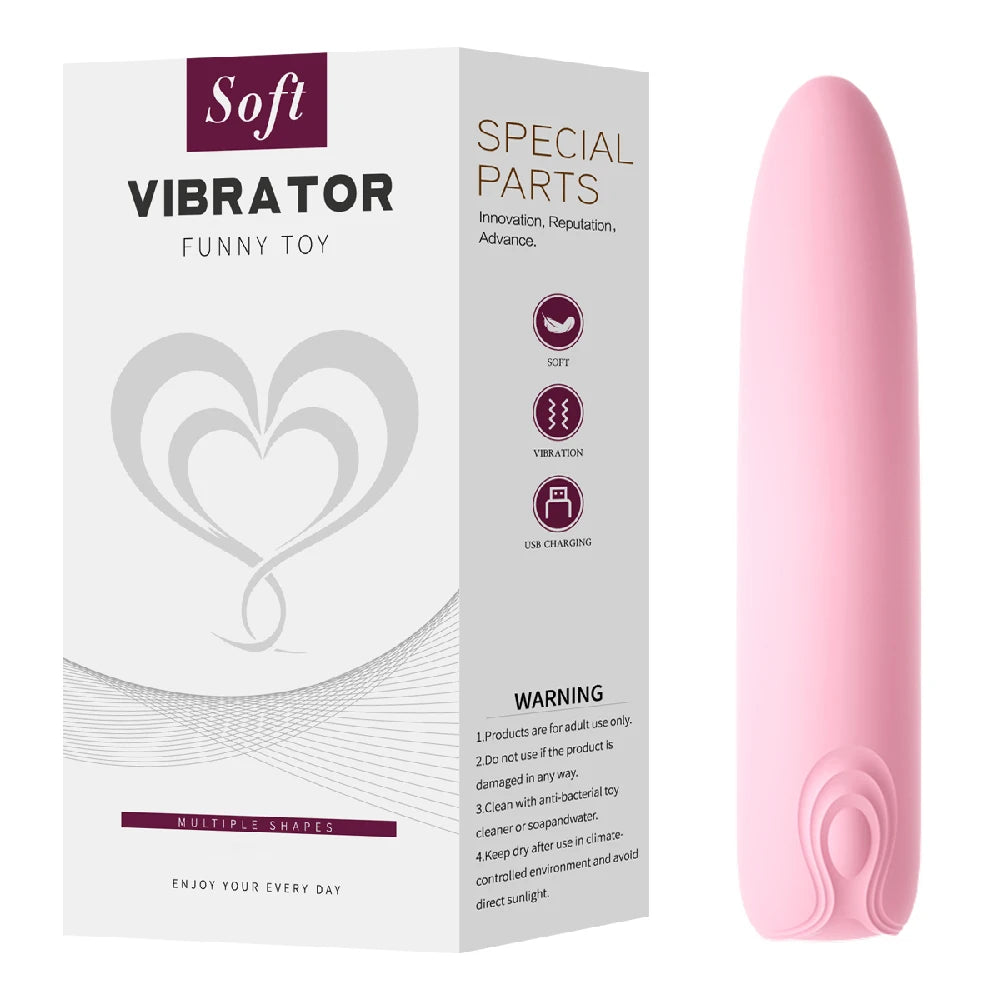 10 Speed Mini Bullet Vibrator for Women, Fast Orgasm Clitoris Stimulator, Rechargeable Female Masturbation Goods, Sex Toy for Adult