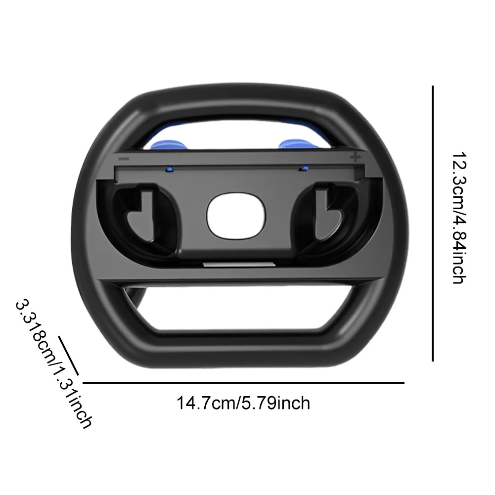 2pcs/Set Racing Steering Wheels for Switch 2 Left Right Game Steering Wheel Plastic for Nintendo for Switch 2 Gaming Accessories