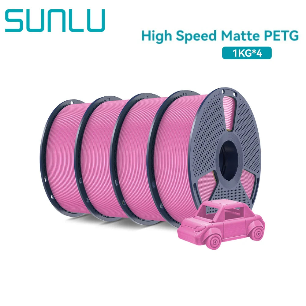 High Speed Matte PETG 3D Printer Filament 4KG 1KG/Roll 175MM Tolerances +/-0.02MM Filament 600mm/s Printing EU / US /RU