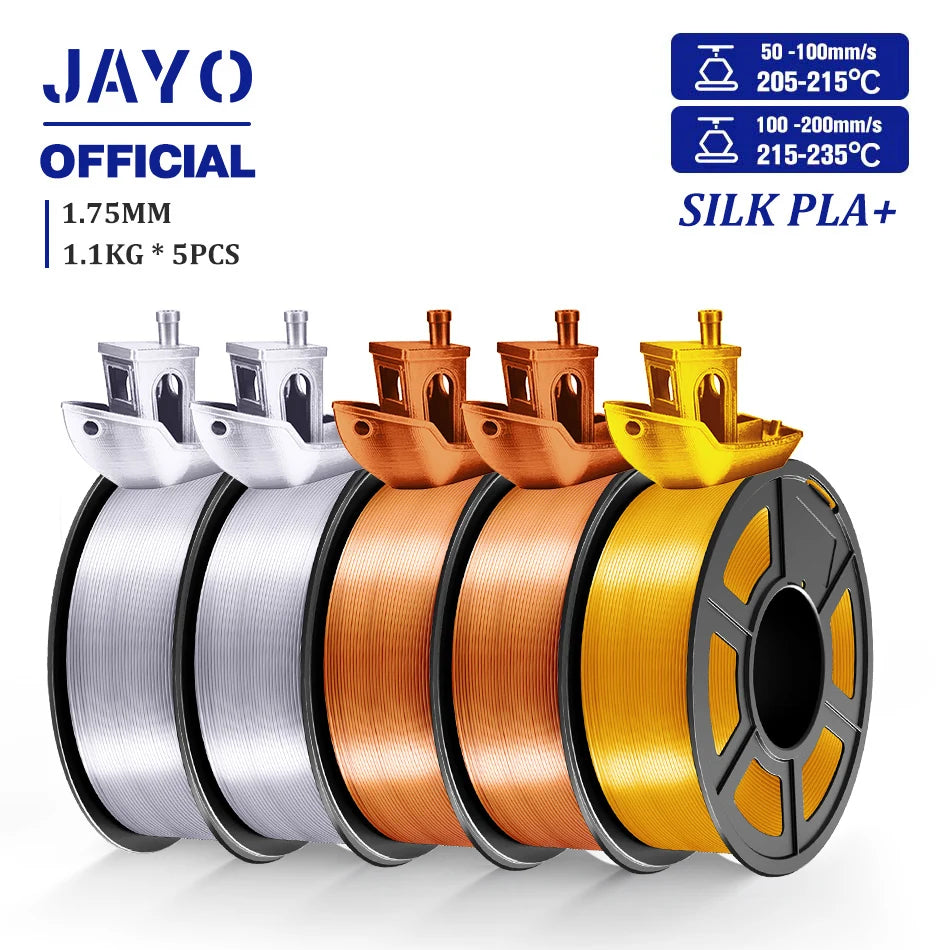TPU SILK 3D Printer Filament 98A TPU Filament 1.75mm Silk Rainbow SILK PLA PLUS 3D Filament Glossy Silk Surface 5Rolls/set