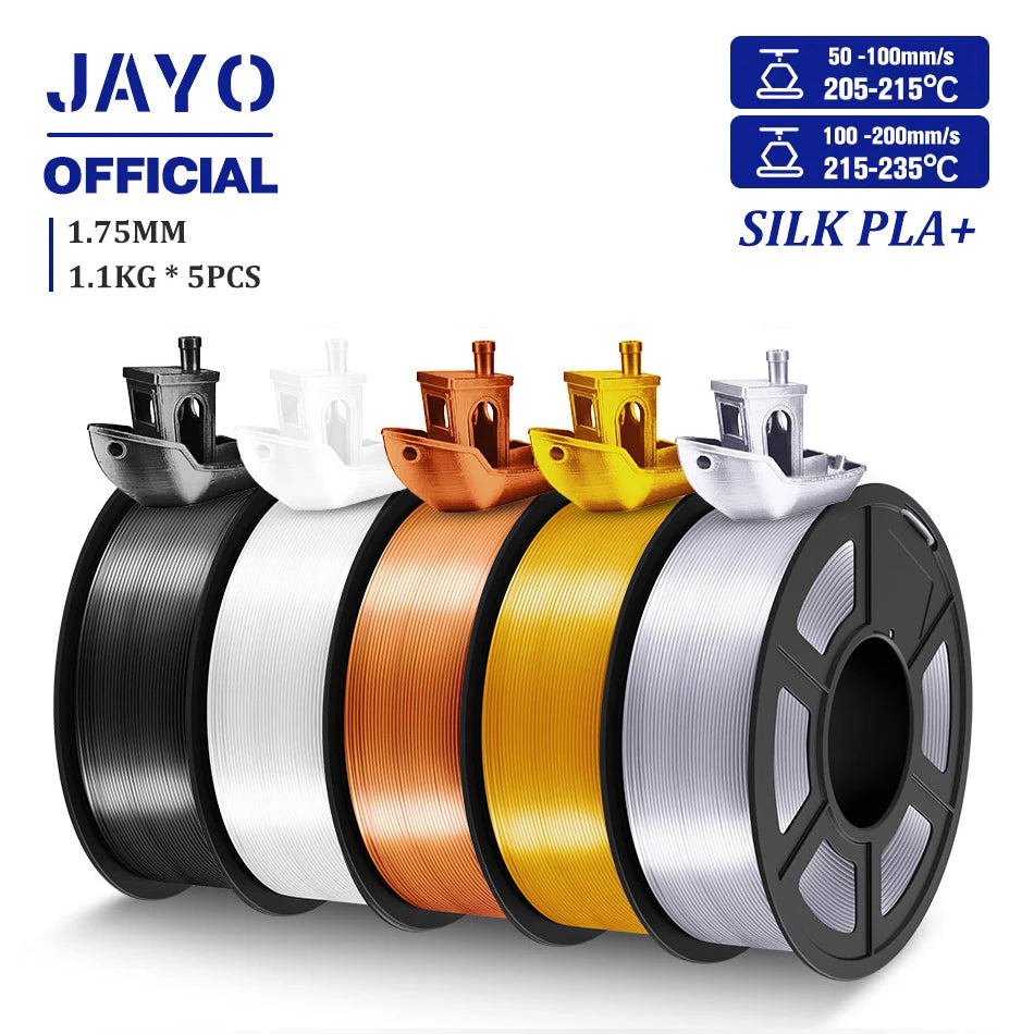 TPU SILK 3D Printer Filament 98A TPU Filament 1.75mm Silk Rainbow SILK PLA PLUS 3D Filament Glossy Silk Surface 5Rolls/set