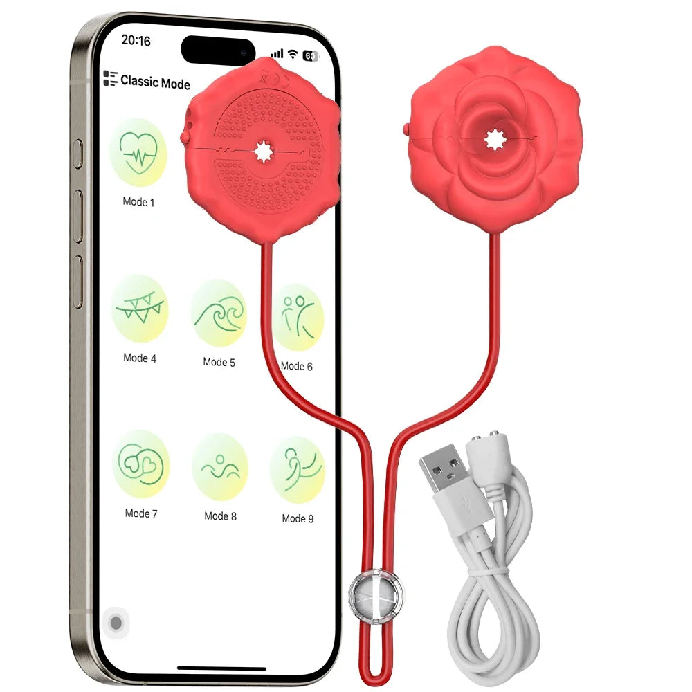 Nipple Clip Toys, Stimulator Vagina, Vibration Masturbation Tools for Women Vibrator Sex Games Couple Adult Erotica Product Toys