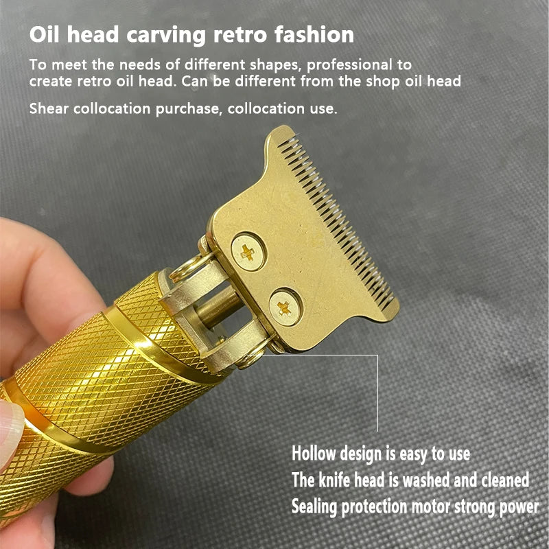 Clipper Electric Hair Trimmer for men, Electric shaver professional, Men's Hair cutting machine, Wireless barber trimmer