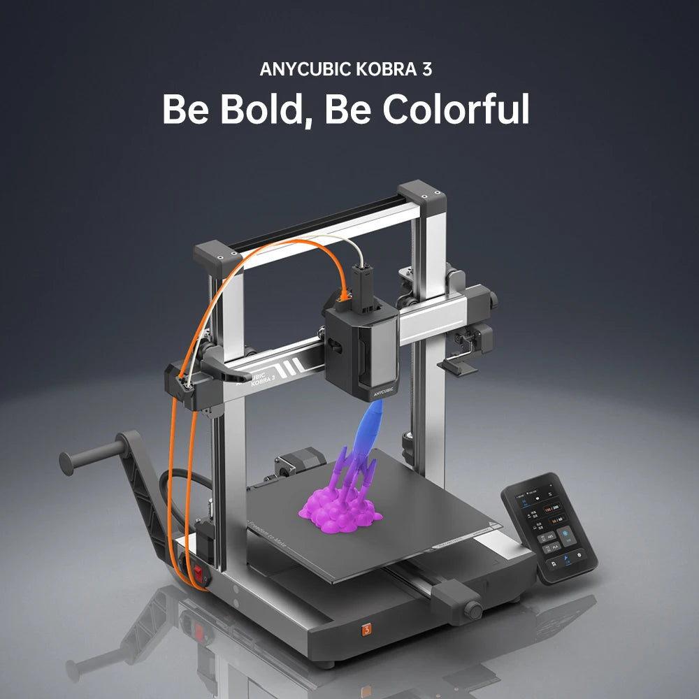 Kobra 3 600mm/s Max Print Speed FDM 3d Printer 25-Point Automatic Leveling With 9.8 x8.7 x 8.7inch Print Size