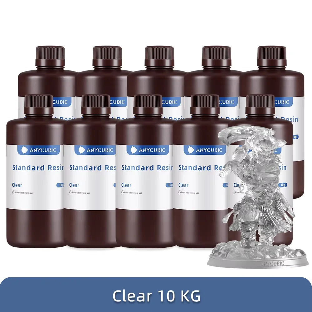 1kg/10kg Liquid Photopolymer Standard Resin 405nm UV Resin For 3D Printer LCD Printing Resin Material For Photon Mono