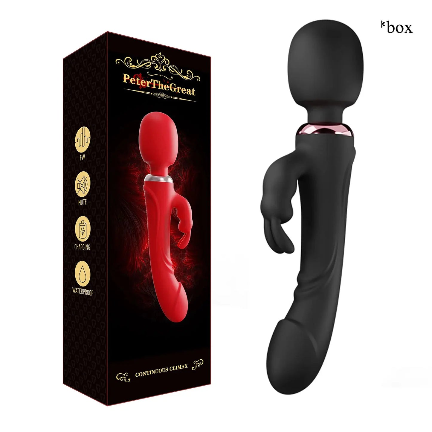Double Head Powerful Vibrator for Women, 30 Speed Clit Stimulator, G Spot Vagina Massager, Female Masturbator Sex Toys for Adult 18