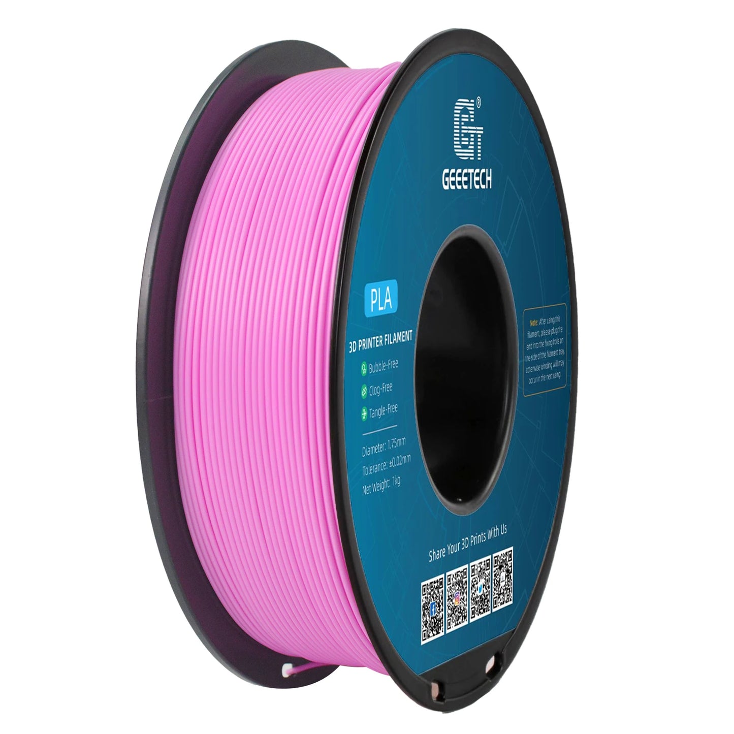 Standard PLA Filament 1kg 1.75mm 3D Printer Plastic Material, Accuracy 0.03mm, Fit Most FDM Printer