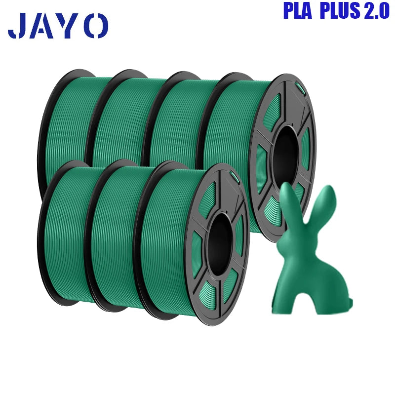 pla plus 2.0 3d printer filaments, 7rolls 1.75mm multi-color 3D printing material for 100% bubble free and FDM 3D printer