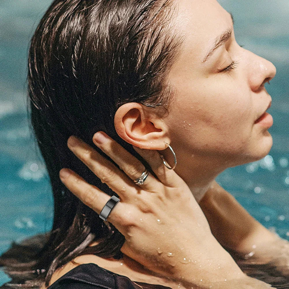 Smart Ring Heart Rate Pressure Blood Oxygen Sleep Monitor 2025 Men Women Waterproof Health Monitor Sport Modes Smart Ring
