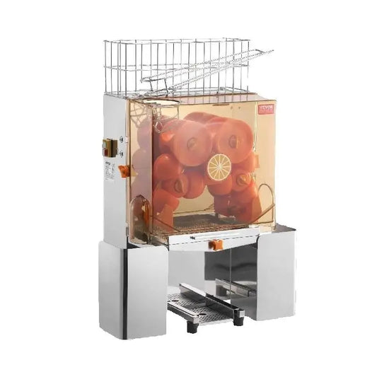 Commercial Orange Juicer Machine Automatic Juice Extractor Stainless Steel Orange Squeezer with Pull-Out Filter Box﻿